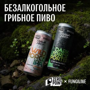 FUNGILINE x ZERO POINT: «Тайна леса» — безалкогольное пиво с грибами
